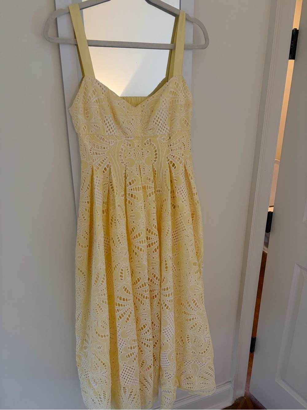 Antonio Melani eyelet yellow dress size 4